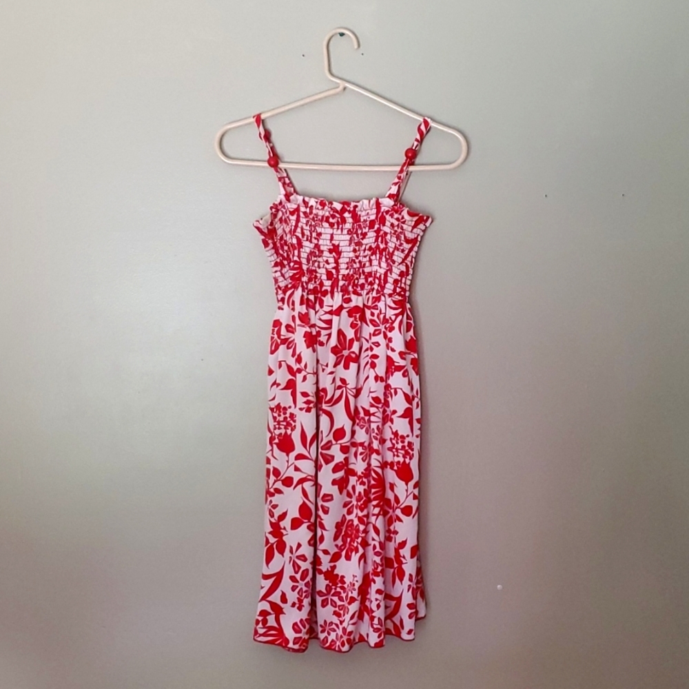 Red Floral Dress